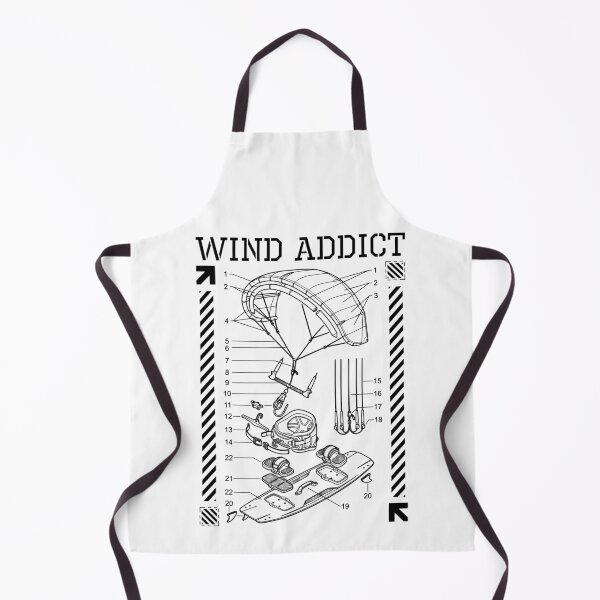 Item preview, Kiteboarding Kitesurfing Wind Addict Kite Surf Diagram designed and sold by GrandeDuc.