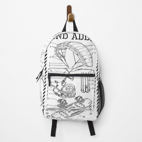 Item preview, Kiteboarding Kitesurfing Wind Addict Kite Surf Diagram designed and sold by GrandeDuc.