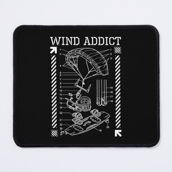 Item preview, Kiteboarding Kitesurfing Wind Addict Kite Surf Diagram designed and sold by GrandeDuc.