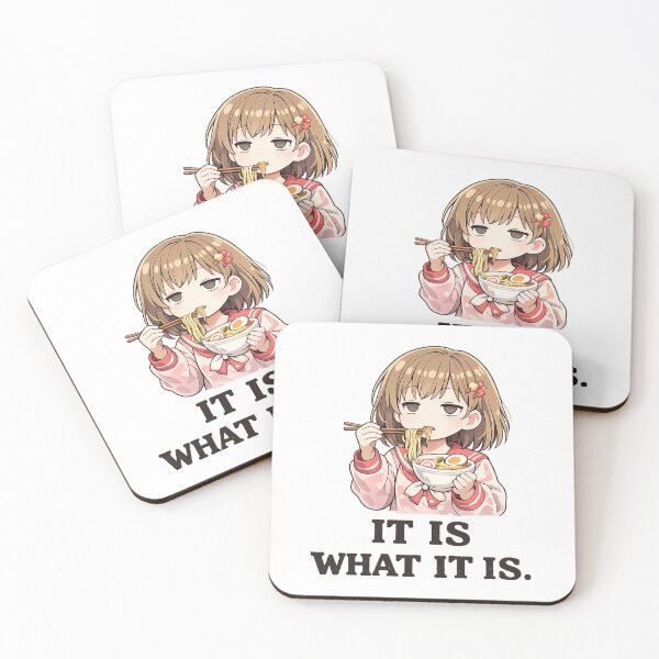 Item preview, Dark Humor Kawaii Anime Girl Dead Inside But Eating Ramen Meme Cute Gift designed and sold by Im-Ara.