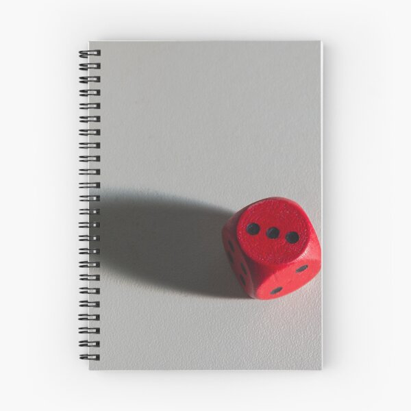 Item preview, Red Game Die Casting a Long Shadow on a White Surface, Symbolizing Chance and Luck designed and sold by Nmallia.