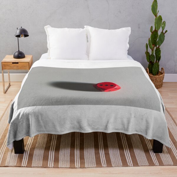 Item preview, Red Game Die Casting a Long Shadow on a White Surface, Symbolizing Chance and Luck designed and sold by Nmallia.