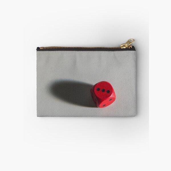 Item preview, Red Game Die Casting a Long Shadow on a White Surface, Symbolizing Chance and Luck designed and sold by Nmallia.