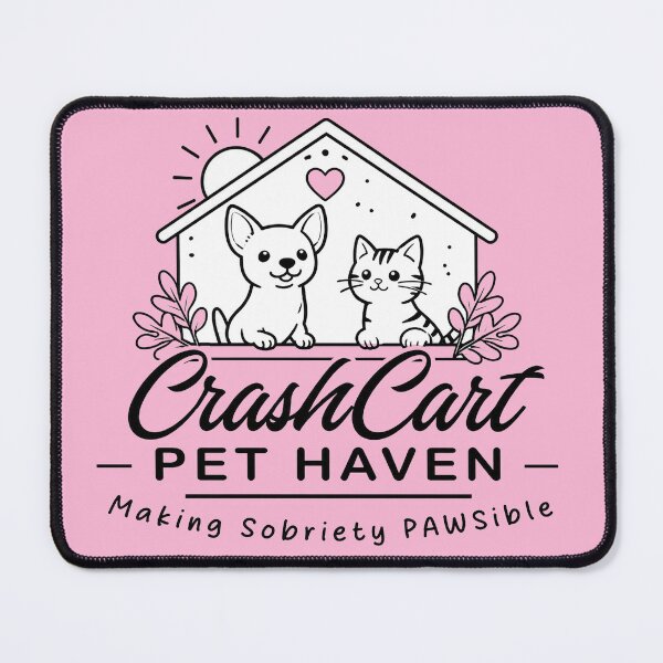 Item preview, CrashCart Pet Haven 2026 B&W designed and sold by Steve McKinnis.