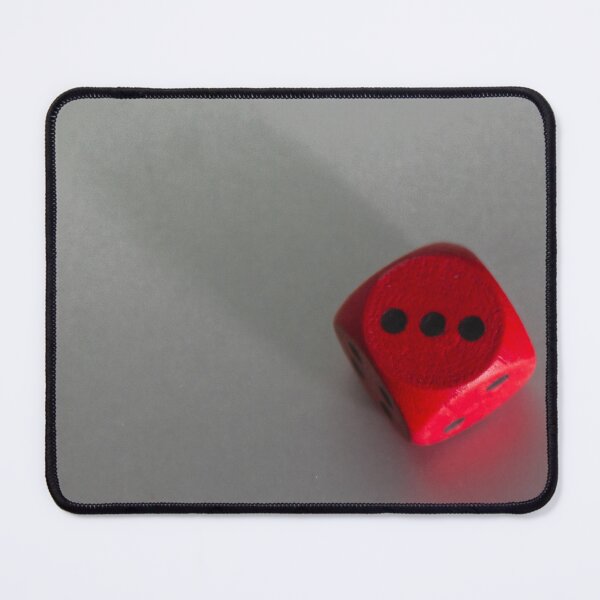Item preview, Red Game Die Casting a Long Shadow on a White Surface, Symbolizing Chance and Luck designed and sold by Nmallia.
