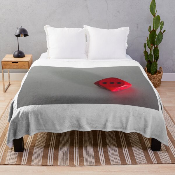 Item preview, Red Game Die Casting a Long Shadow on a White Surface, Symbolizing Chance and Luck designed and sold by Nmallia.