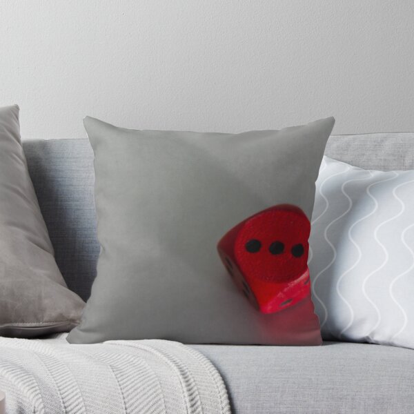 Item preview, Red Game Die Casting a Long Shadow on a White Surface, Symbolizing Chance and Luck designed and sold by Nmallia.