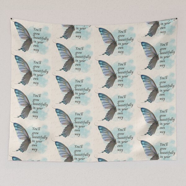 Item preview, Inspirational Butterfly Quote Aesthetic Watercolor Art designed and sold by PixelVibe Art.