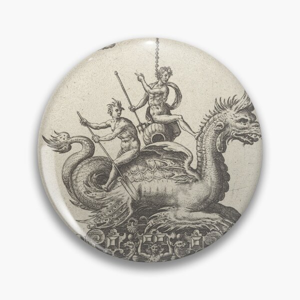 Item preview, Collaert Sea Monster Neptune | Nautical designed and sold by GammaRay.