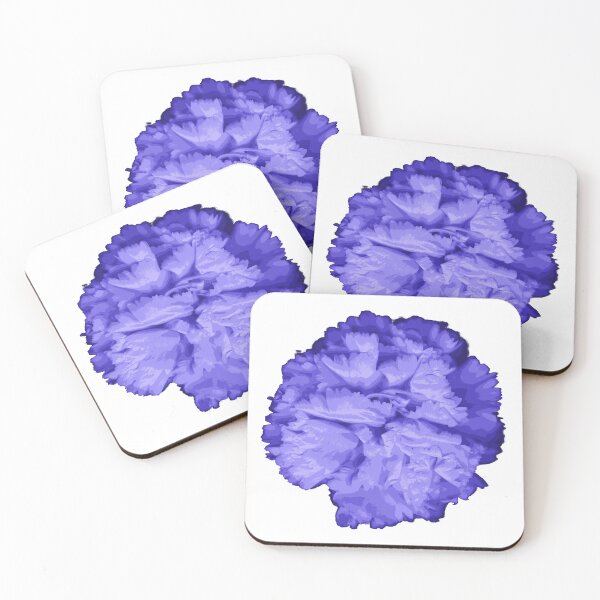 Item preview, Carnation sticker blue designed and sold by Lavender Lemon Haze.