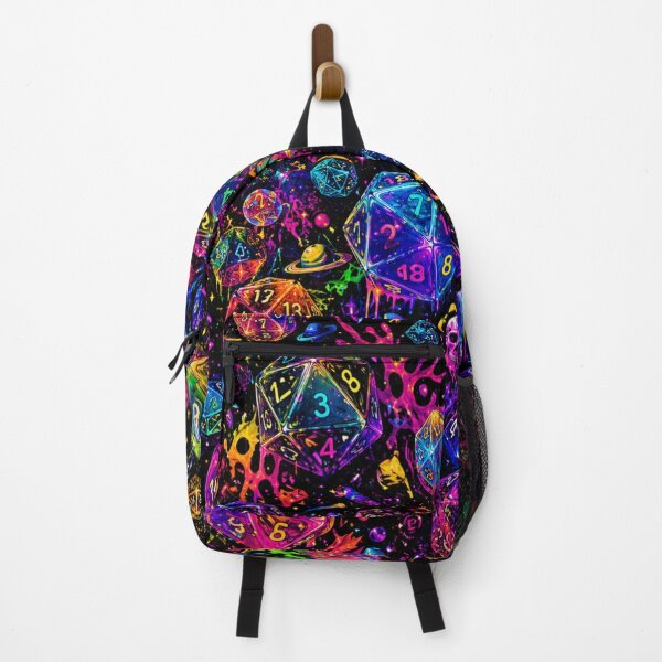Item preview, Chaotic Neon D20 – Acid Cosmic Dice Explosion designed and sold by ITSimagination.