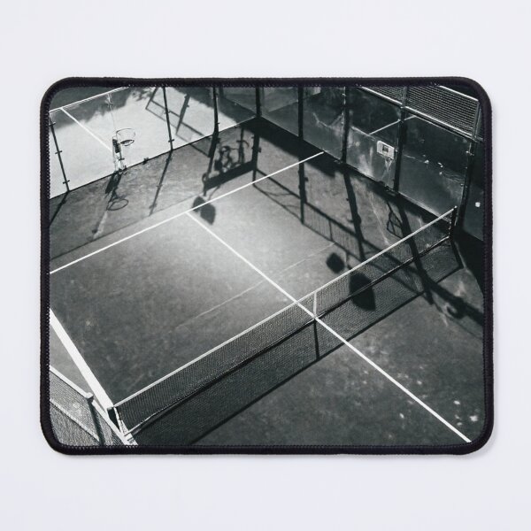 Item preview, Padel Court Aerial View in Black and White designed and sold by ticzla95.