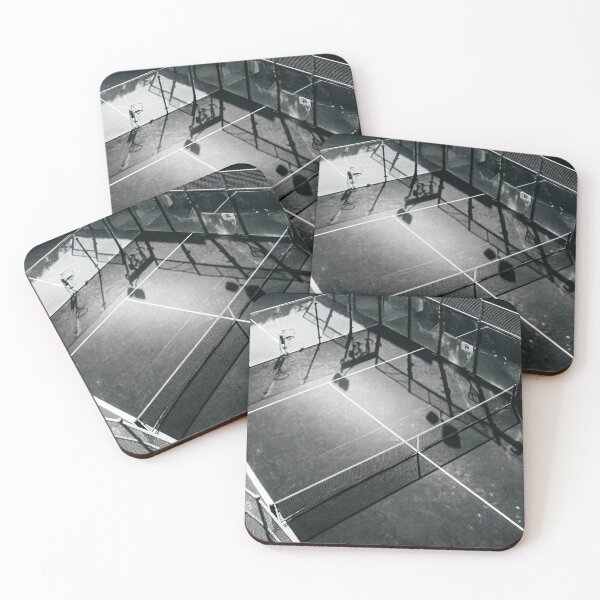 Item preview, Padel Court Aerial View in Black and White designed and sold by ticzla95.
