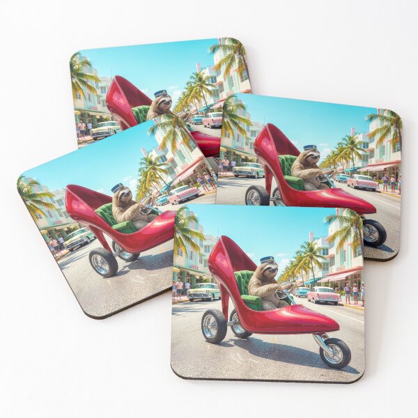Item preview, Sloth Rides in Stiletto Heel Shoe Car designed and sold by Tridentulus.