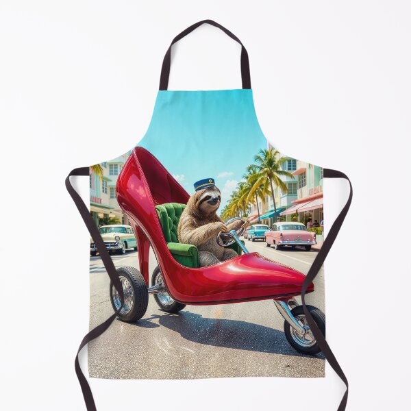 Item preview, Sloth Rides in Stiletto Heel Shoe Car designed and sold by Tridentulus.