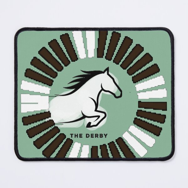 Item preview, Silhouettes of horses mid‑stride of a classy Derby vibe designed and sold by Mudikeys.