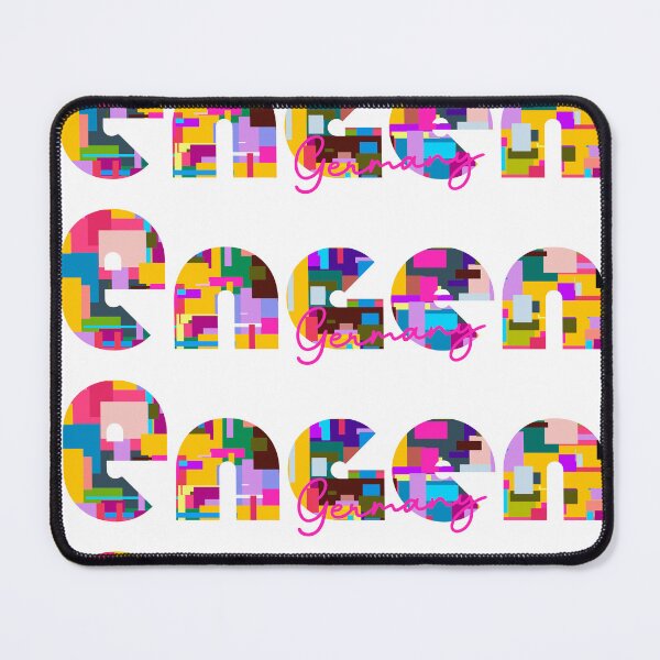 Item preview, Engen, Germany, Vibrant Abstract City Typography Art designed and sold by Wanderful-roads.