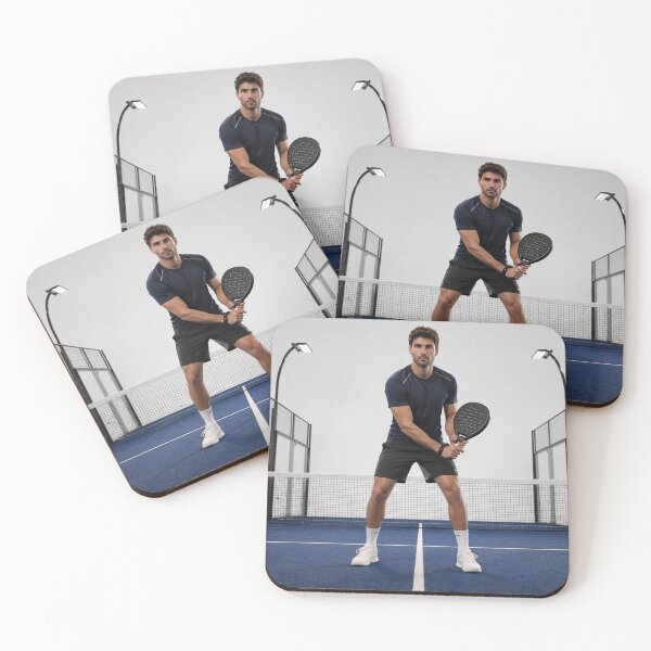 Item preview, Padel Player Ready Position on Blue Court designed and sold by ticzla95.