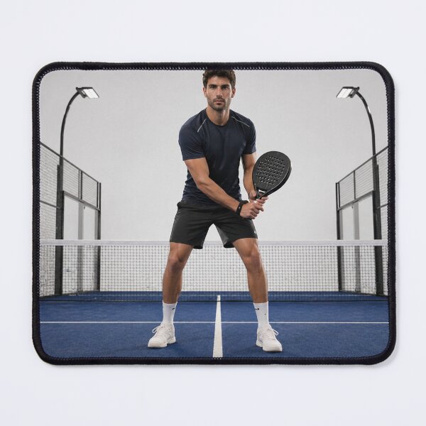 Item preview, Padel Player Ready Position on Blue Court designed and sold by ticzla95.