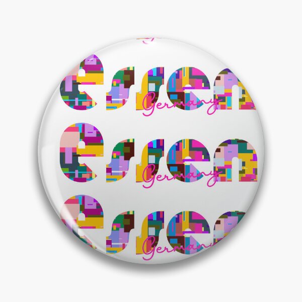 Item preview, Essen, Germany, Vibrant Abstract City Typography Art designed and sold by Wanderful-roads.