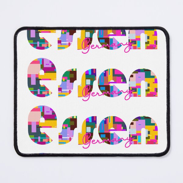 Item preview, Essen, Germany, Vibrant Abstract City Typography Art designed and sold by Wanderful-roads.