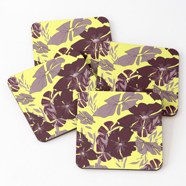 Item preview, yellow background flower design designed and sold by Nature  Nblossom.