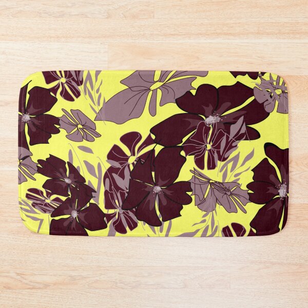 Item preview, yellow background flower design designed and sold by Nature  Nblossom.