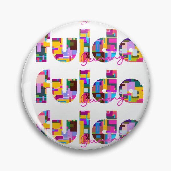 Item preview, Fulda, Germany, Vibrant Abstract City Typography Art designed and sold by Wanderful-roads.