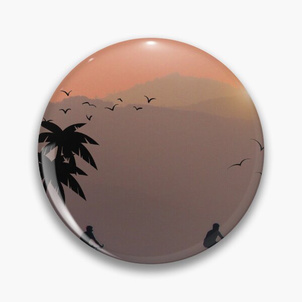 Item preview, Sunset, Silhouettes with Bicycles, Mountains, Birds, Skyscape, Bicycle Trip, Palm Trees, Digital Prints, Gift Posters designed and sold by Kubilay-Digital.