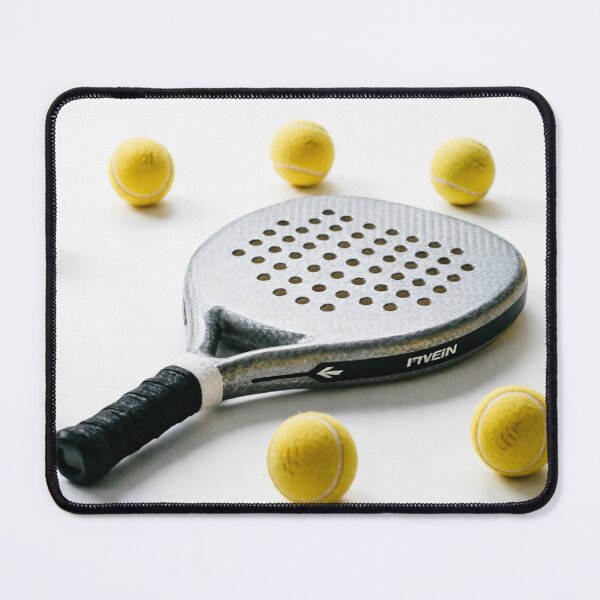 Item preview, Padel Racket Surrounded by Tennis Balls on White designed and sold by ticzla95.