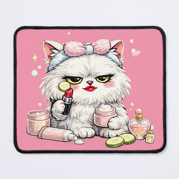 Item preview, Cute Funny Cat Makeup Spa Day Kawaii Kitten designed and sold by Moody Vibes Studio.