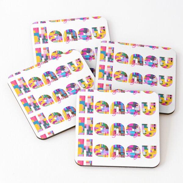 Item preview, Hanau, Germany, Vibrant Abstract City Typography Art designed and sold by Wanderful-roads.