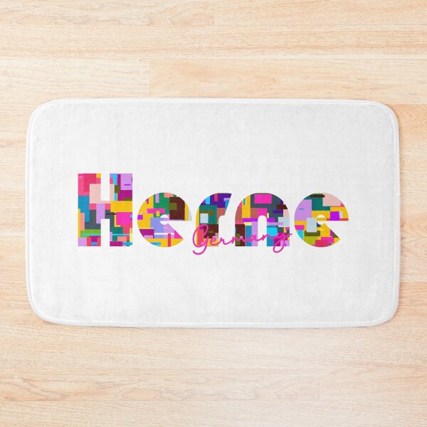 Item preview, Herne, Germany, Vibrant Abstract City Typography Art designed and sold by Wanderful-roads.