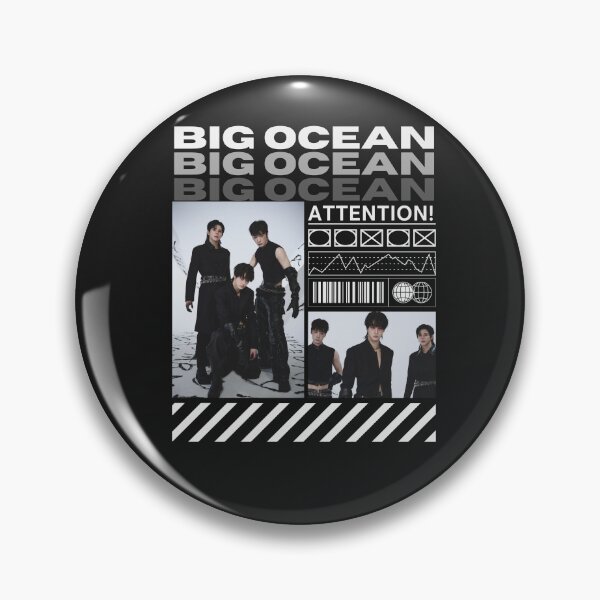 Item preview, ATTENTION! Big Ocean K-POP Streetwear Grunge Design designed and sold by smeraldosecrets.