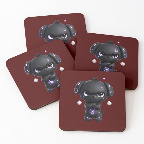 Item preview, NeoPup Angry – Futuristic Robot Dog Mood “Not Today”  Description designed and sold by Mosogoloso.