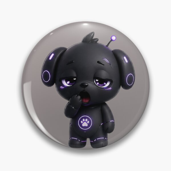 Item preview, NeoPup Tired – Low Battery Robot Puppy “Need a Reboot” designed and sold by Mosogoloso.