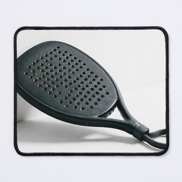 Item preview, Black Padel Racket on White Minimalist Background designed and sold by ticzla95.