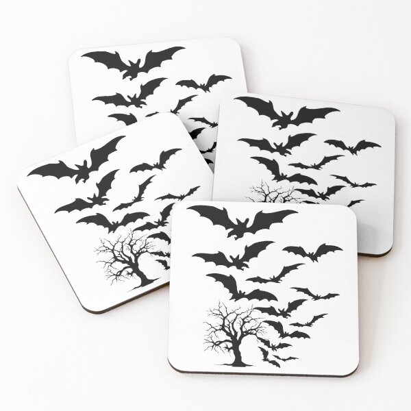 Item preview, Flying Bats Silhouette Over Spooky Tree designed and sold by Cutethings3.
