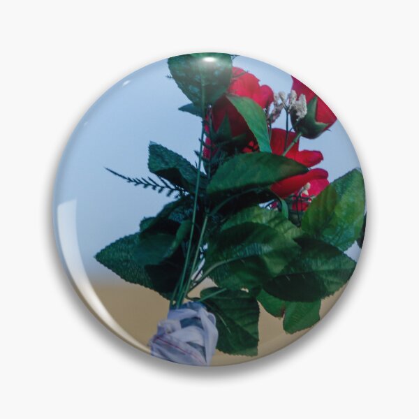 Item preview, Red Rose Bouquet Against Soft Blue Sky With Green Leaves and Wrapped Stem, Romantic Floral Close-Up designed and sold by Nmallia.