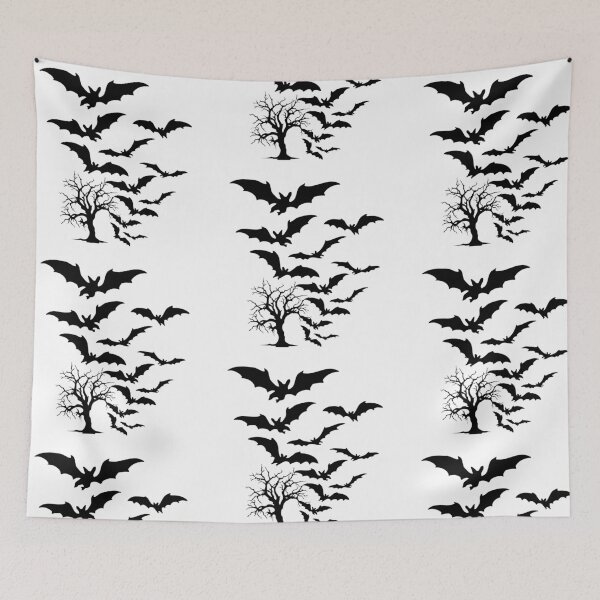 Item preview, Flying Bats Silhouette Over Spooky Tree designed and sold by Cutethings3.