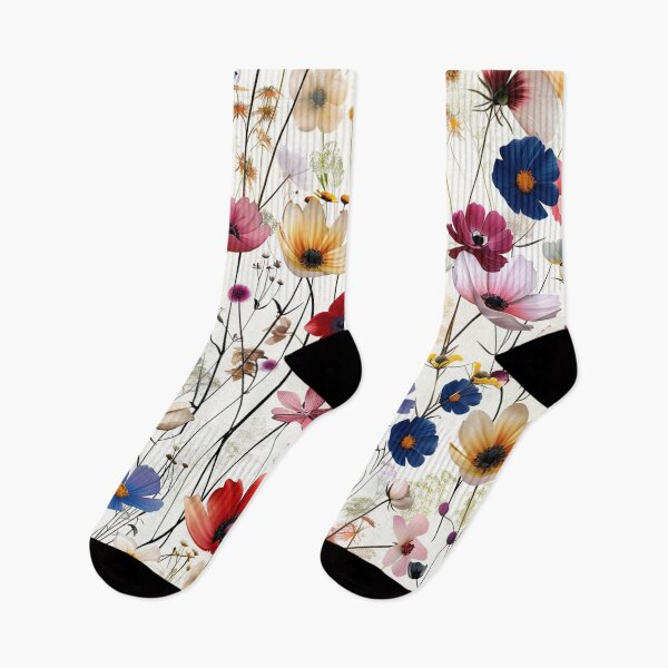 Aperçu de l'œuvre Fleurs sauvages colorées – Motifs floraux modernes créée et vendue par VelvetThornsArt.