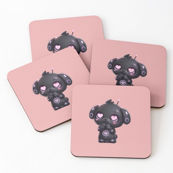 Item preview, NeoPup In Love – Kawaii Sci-Fi Mascot designed and sold by Mosogoloso.