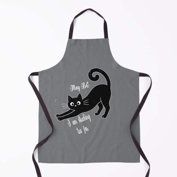 Item preview, cute black cat funny stretching designed and sold by Mudikeys.