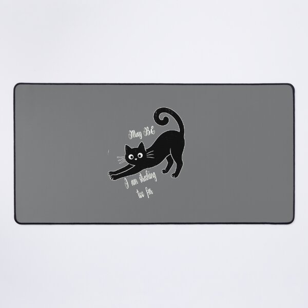 Item preview, cute black cat funny stretching designed and sold by Mudikeys.