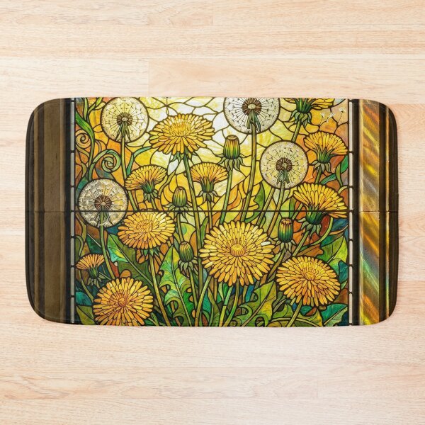 Item preview, Dandelion Stained Glass Window designed and sold by Tridentulus.