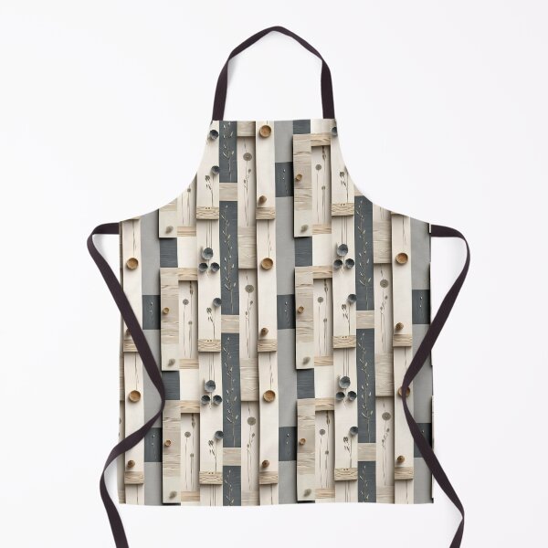 Item preview, Minimalist Wooden Plank Pattern with Bead Details and Floral Accents designed and sold by semenol.