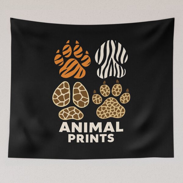 Item preview, Animal Print Paw Patterns designed and sold by SiarheiYur.