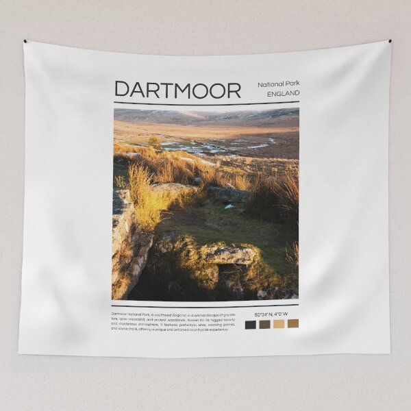 Item preview, Dartmoor National Park - England  designed and sold by StudioRedKoala.