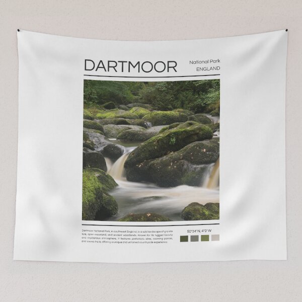 Item preview, Dartmoor National Park - England  designed and sold by StudioRedKoala.