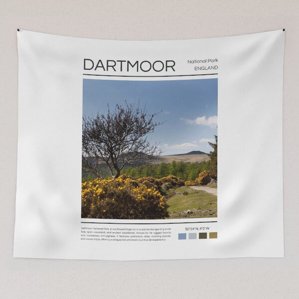 Item preview, Dartmoor National Park - England  designed and sold by StudioRedKoala.